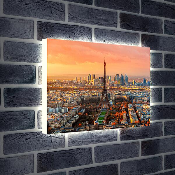 Лайтбокс световая панель - Панорама Парижа