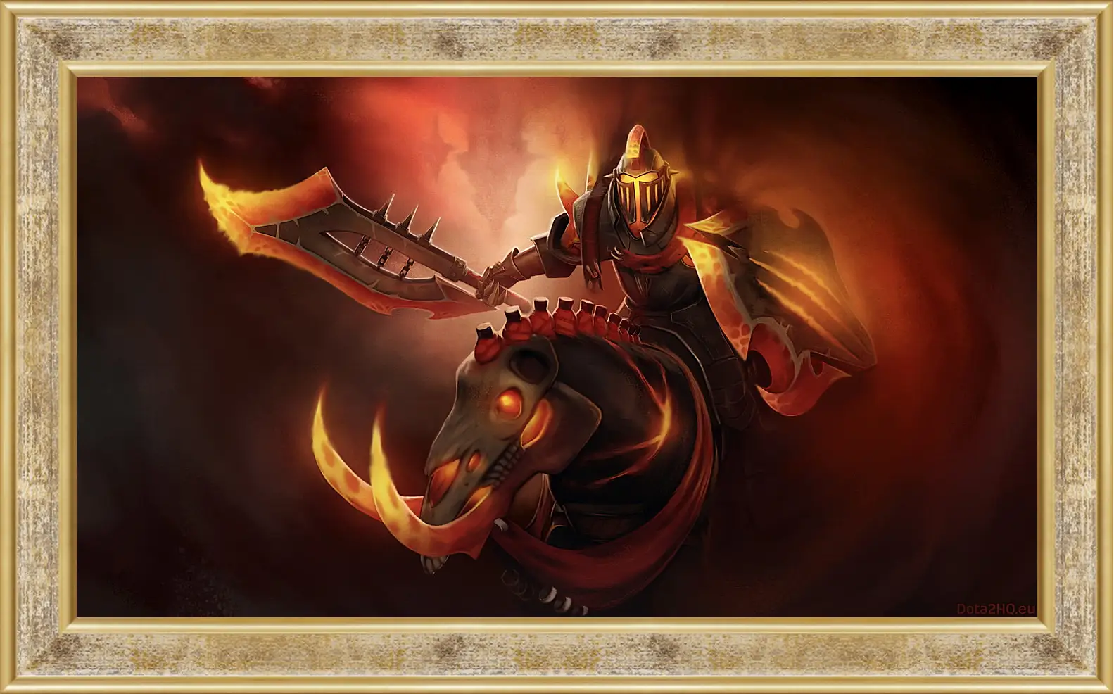 Картина в раме - dota 2, art, chaos knight