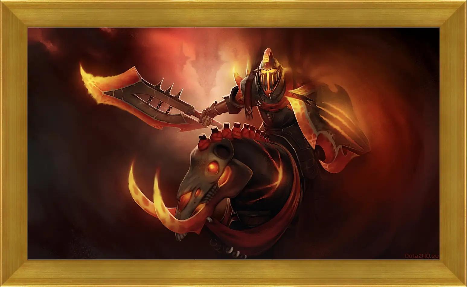 Картина в раме - dota 2, art, chaos knight