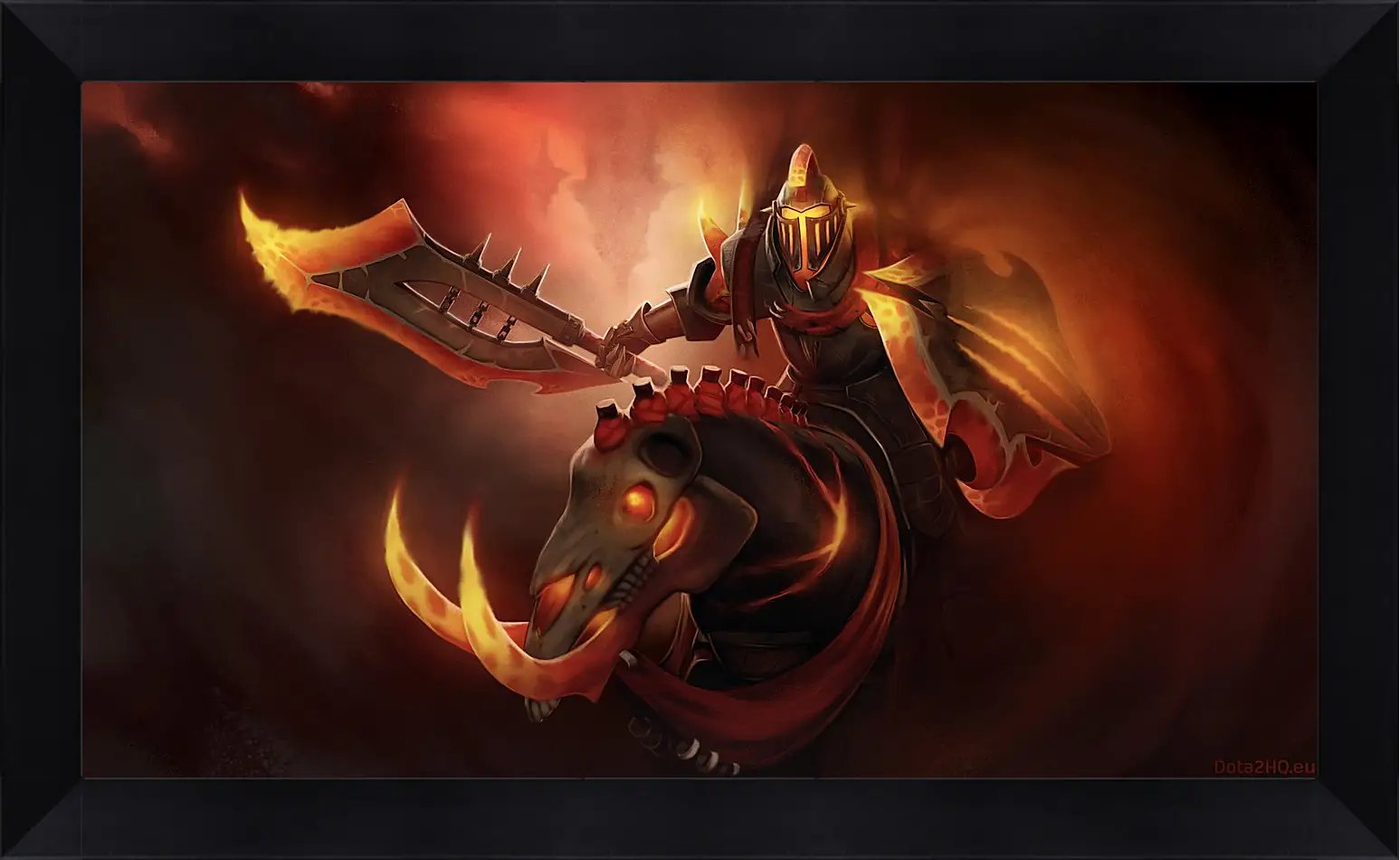 Картина в раме - dota 2, art, chaos knight