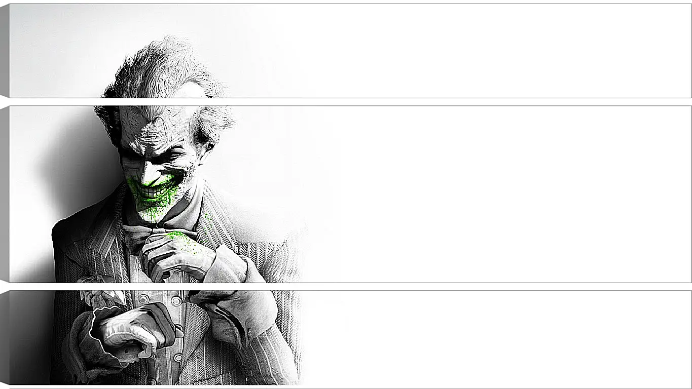 Модульная картина - batman arkham city, joker, smile
