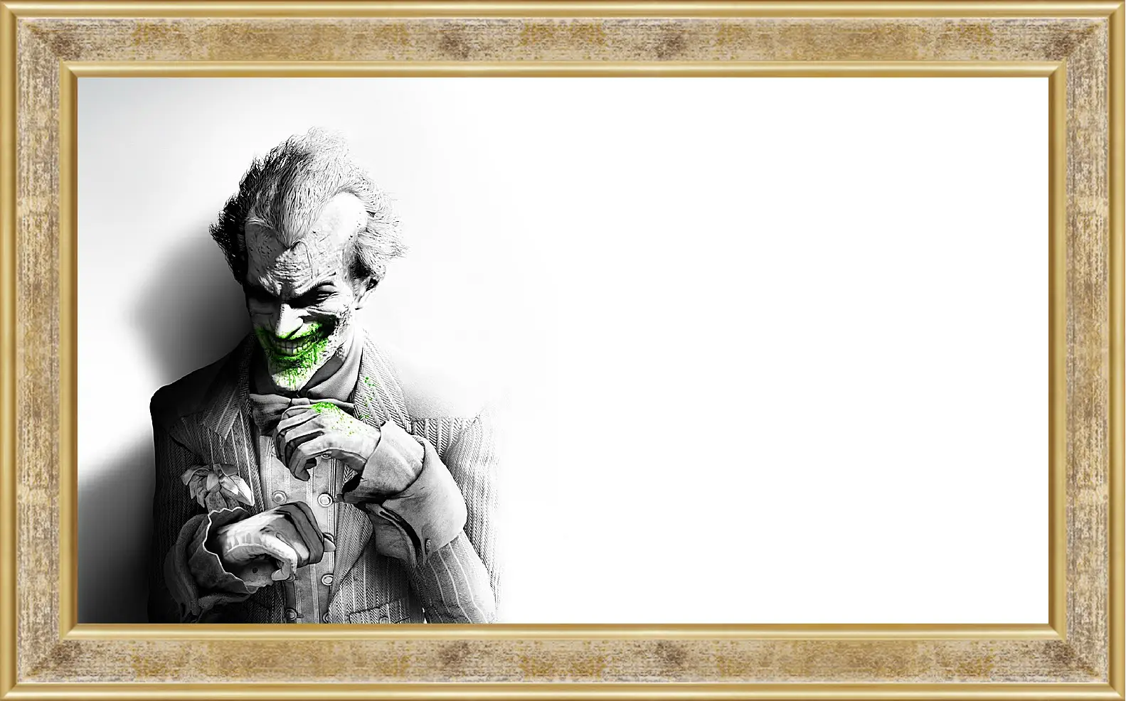 Картина в раме - batman arkham city, joker, smile
