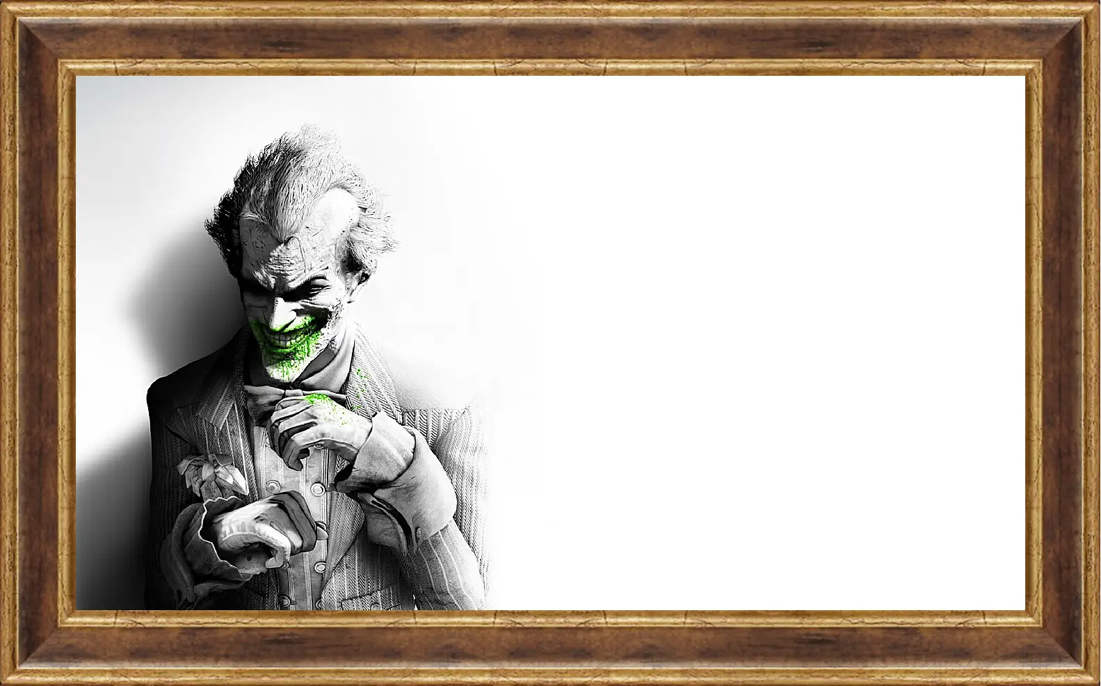 Картина в раме - batman arkham city, joker, smile
