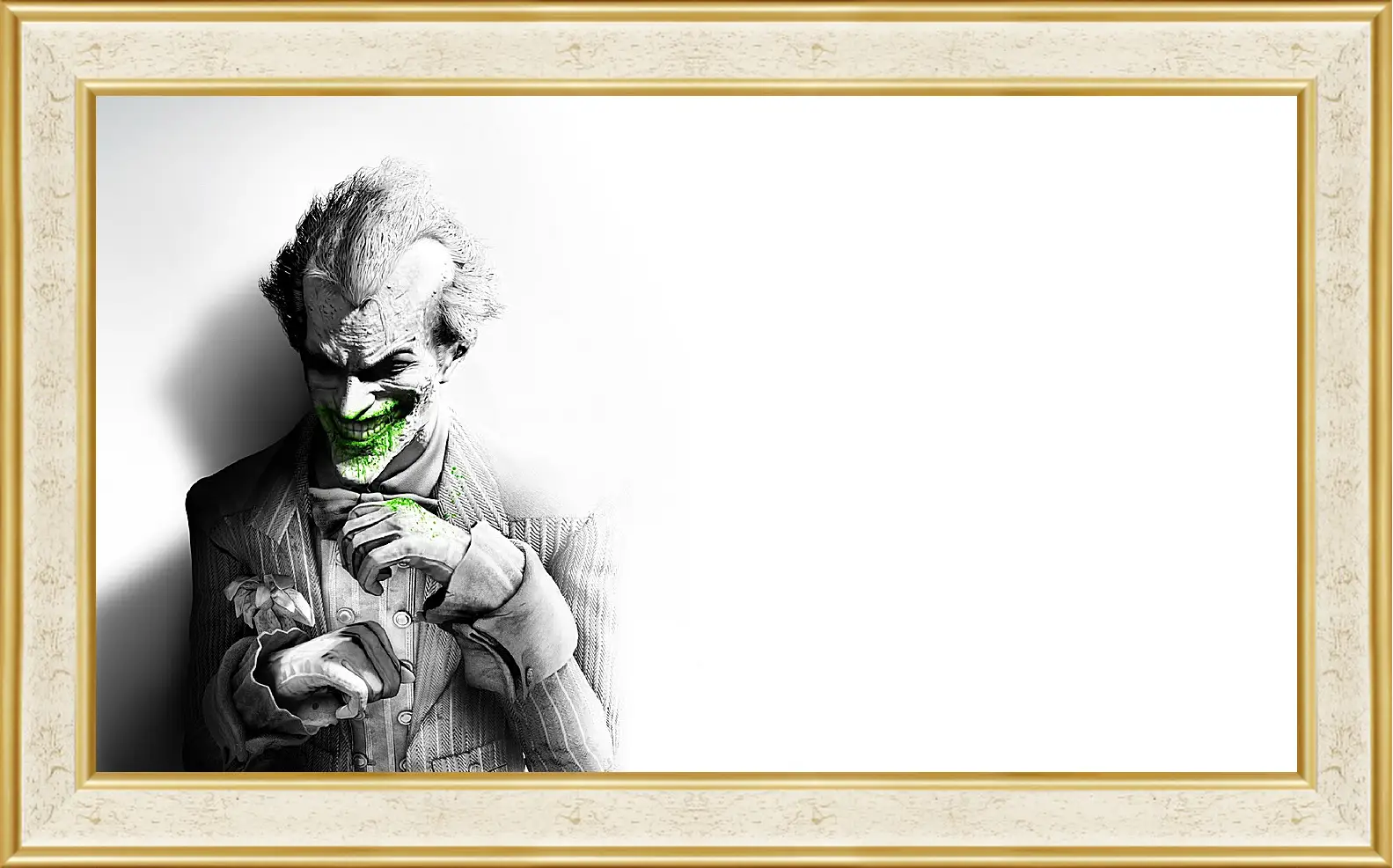 Картина в раме - batman arkham city, joker, smile
