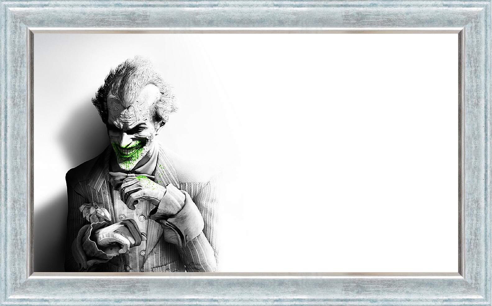 Картина в раме - batman arkham city, joker, smile
