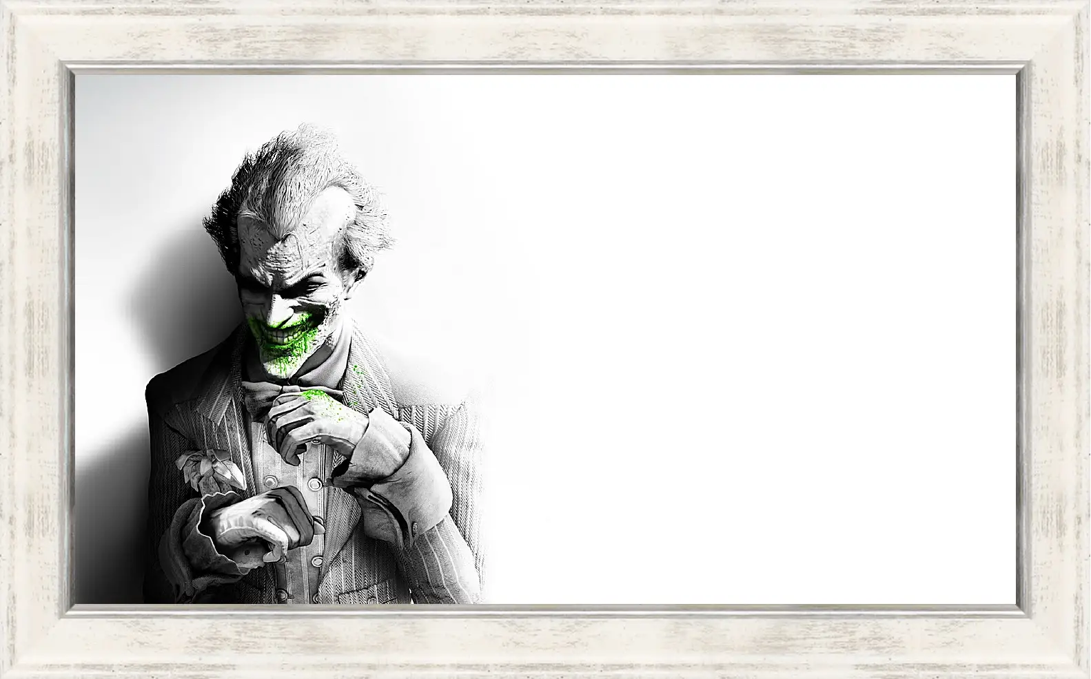 Картина в раме - batman arkham city, joker, smile
