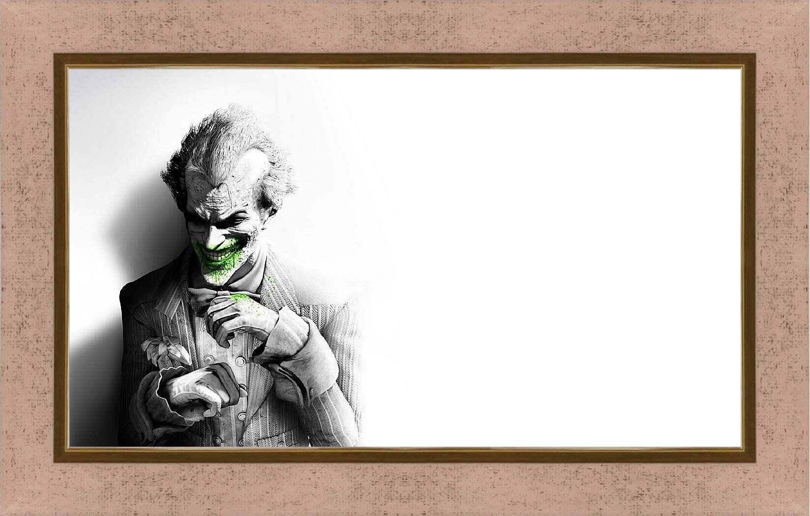 Картина в раме - batman arkham city, joker, smile
