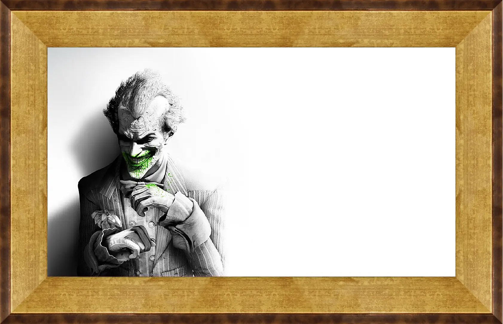 Картина в раме - batman arkham city, joker, smile
