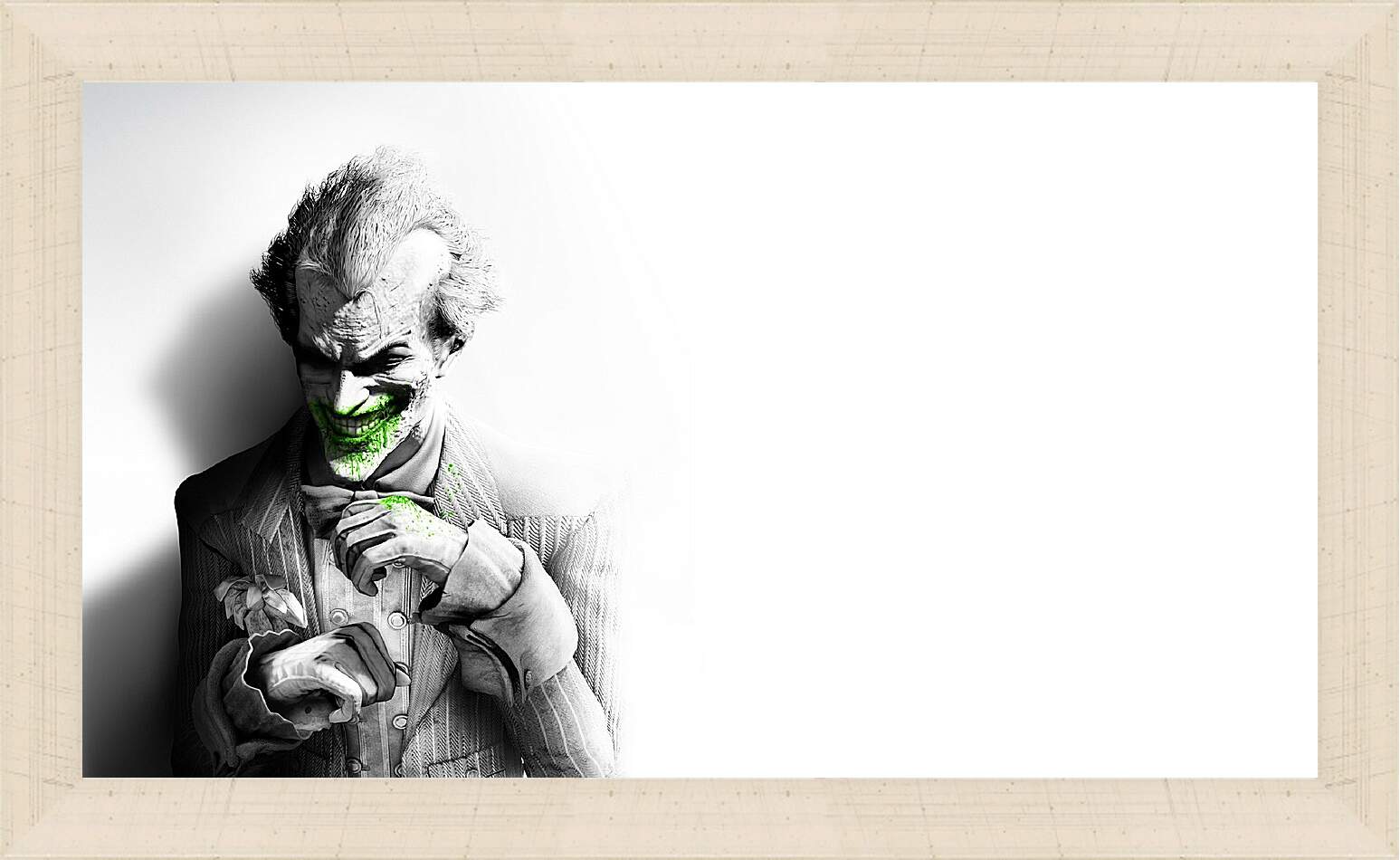 Картина в раме - batman arkham city, joker, smile

