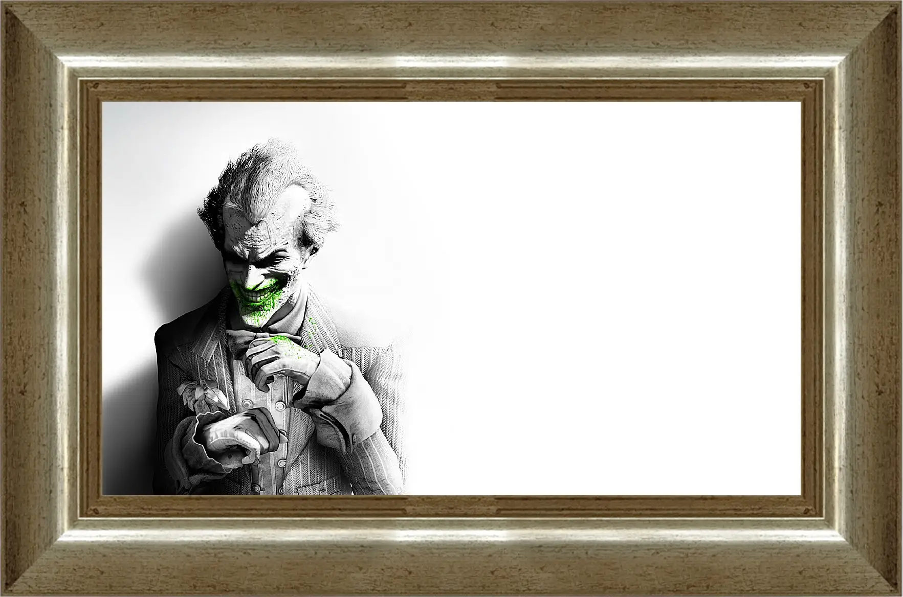 Картина в раме - batman arkham city, joker, smile
