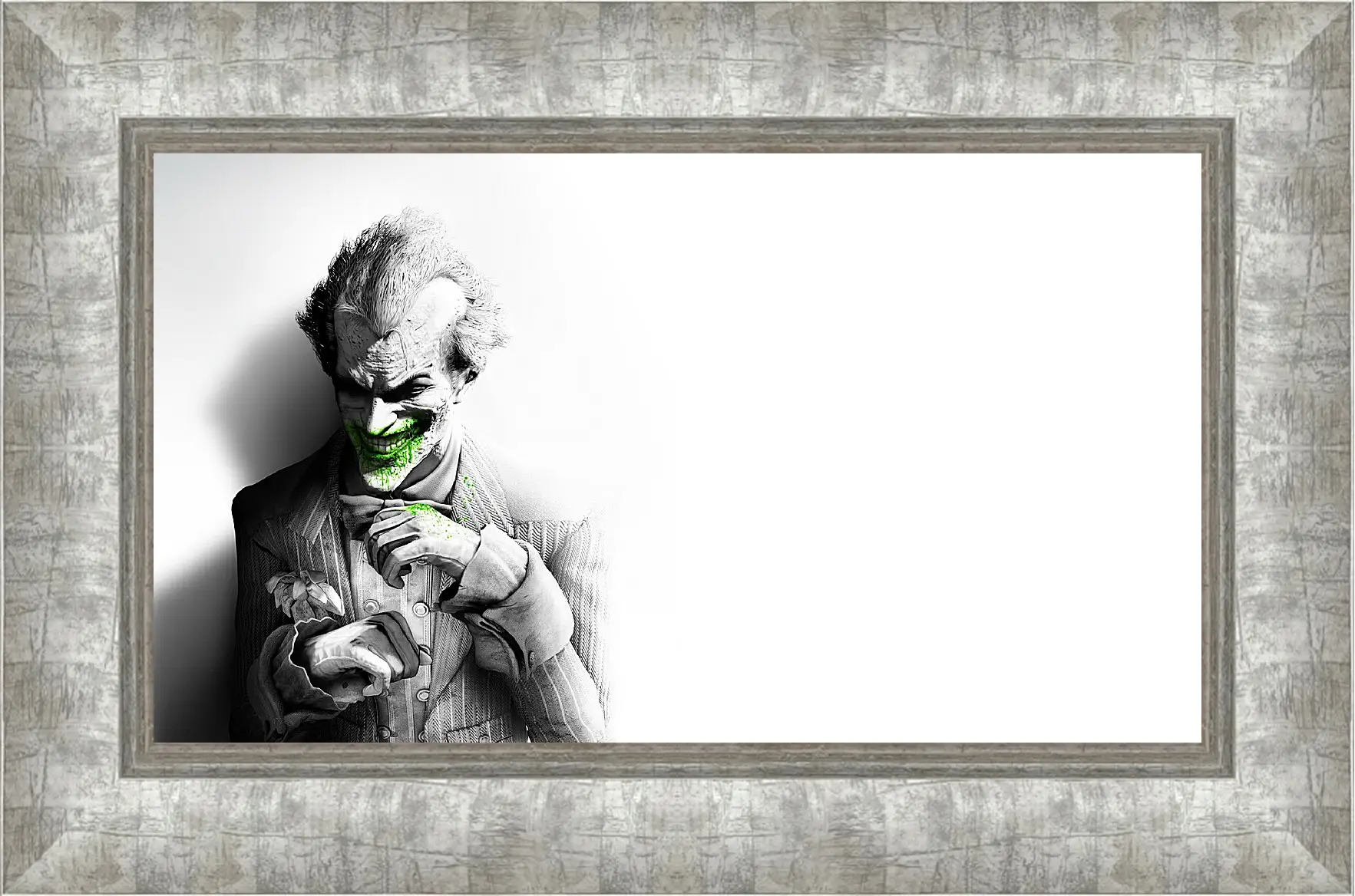 Картина в раме - batman arkham city, joker, smile
