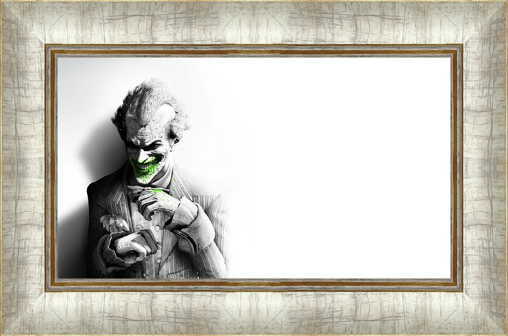 Картина в раме - batman arkham city, joker, smile
