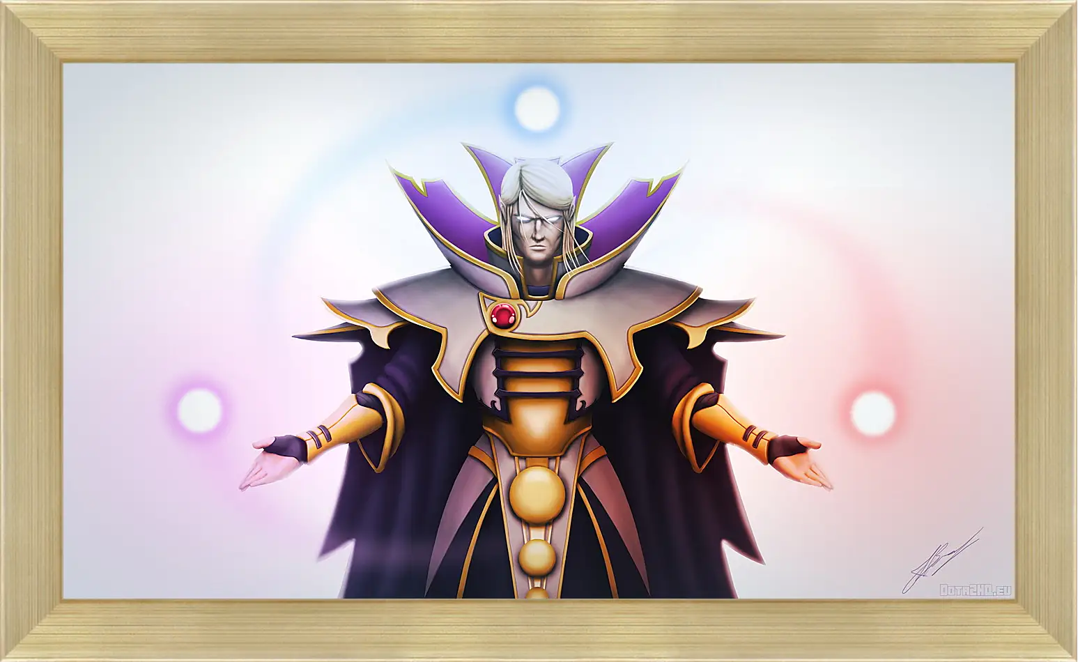 Картина в раме - invoker, dota 2, art
