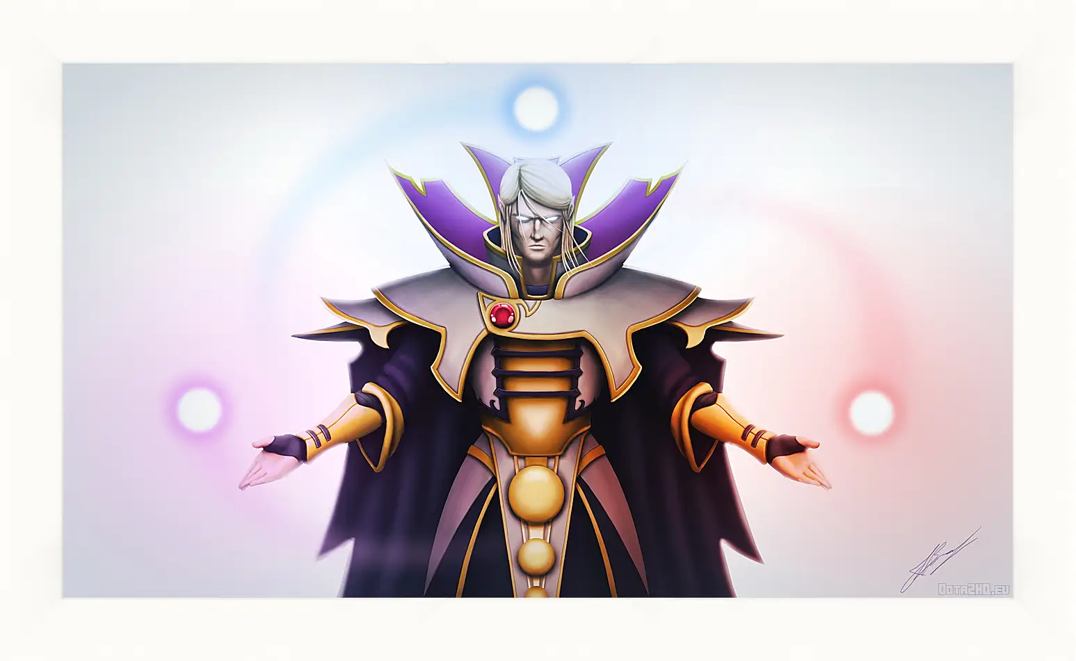 Картина в раме - invoker, dota 2, art