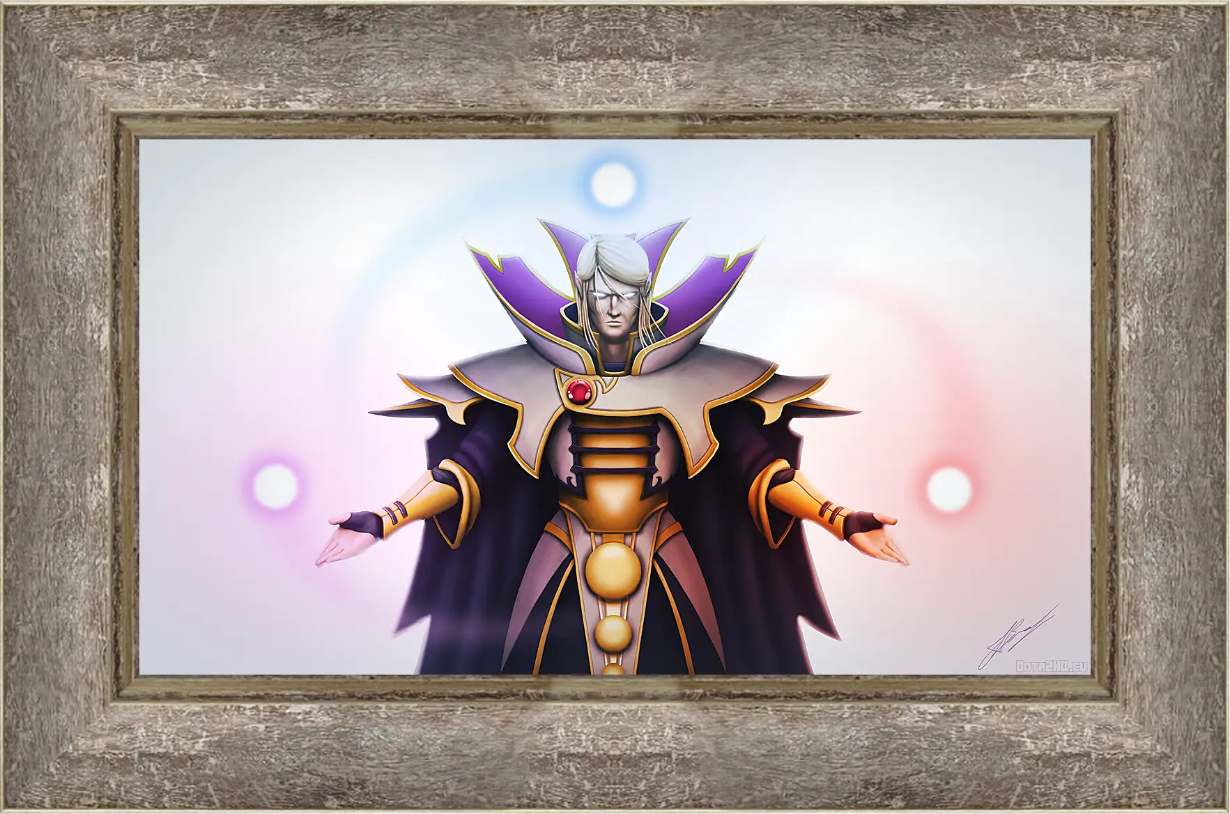 Картина в раме - invoker, dota 2, art