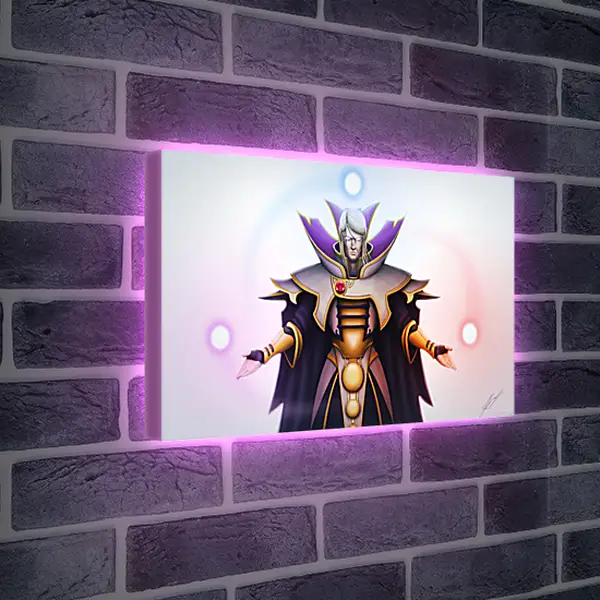 Лайтбокс световая панель - invoker, dota 2, art