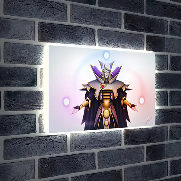 Лайтбокс световая панель - invoker, dota 2, art