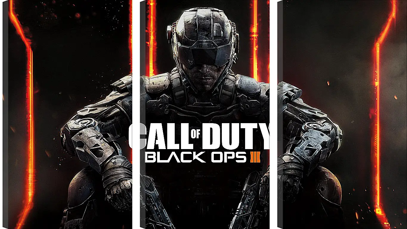 Модульная картина - call of duty, black ops, black ops iii