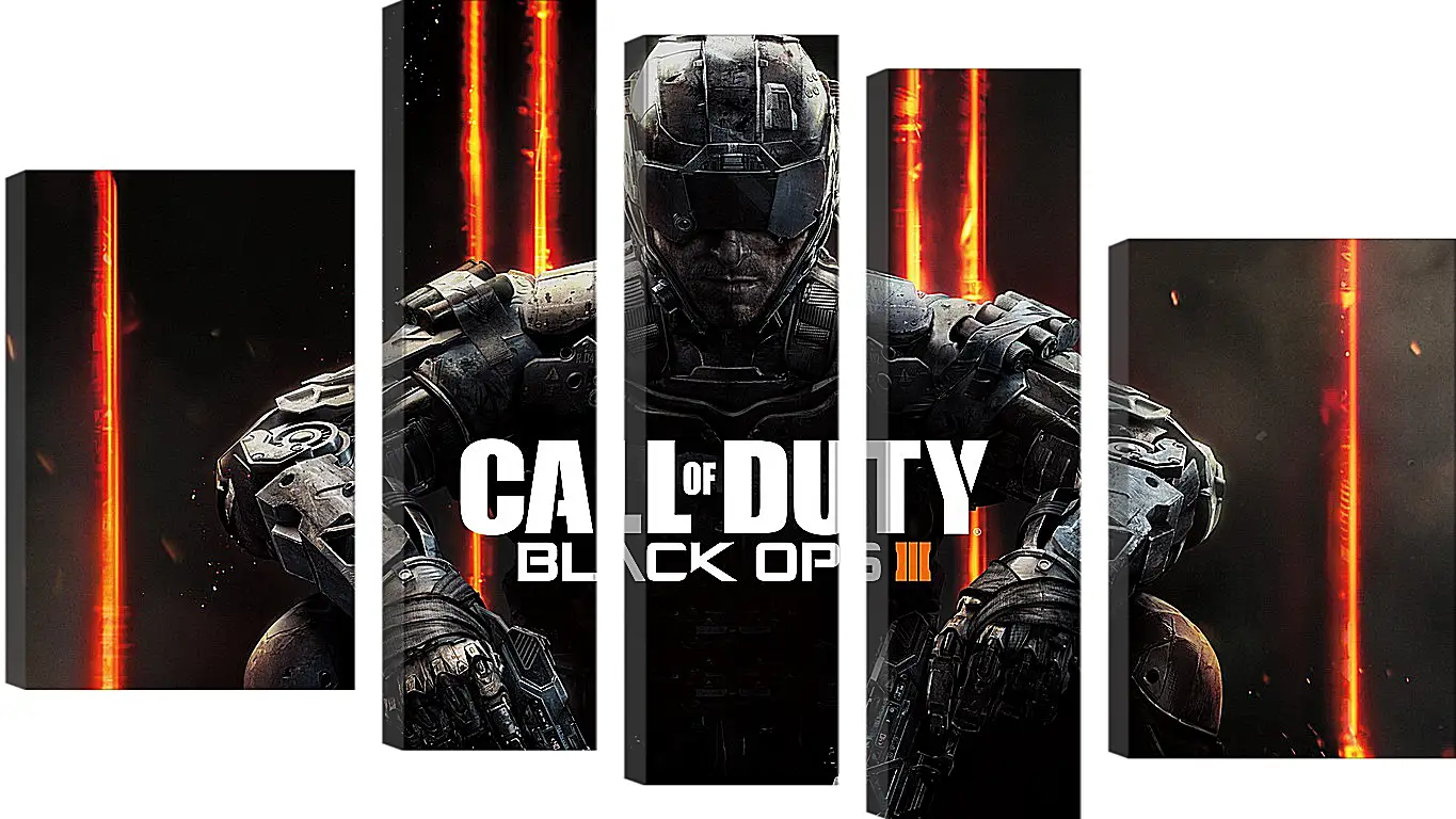 Модульная картина - call of duty, black ops, black ops iii