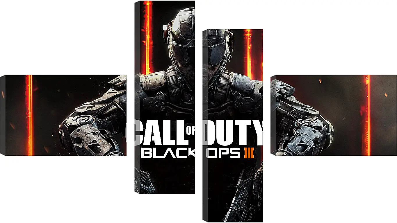 Модульная картина - call of duty, black ops, black ops iii