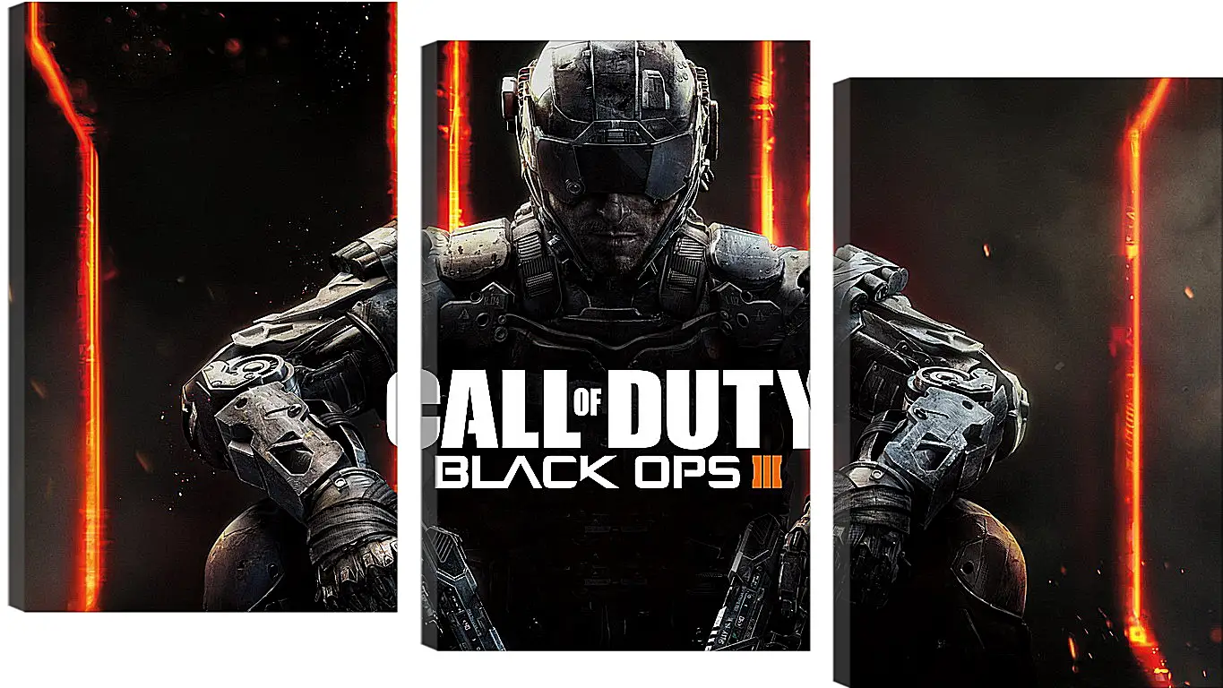 Модульная картина - call of duty, black ops, black ops iii