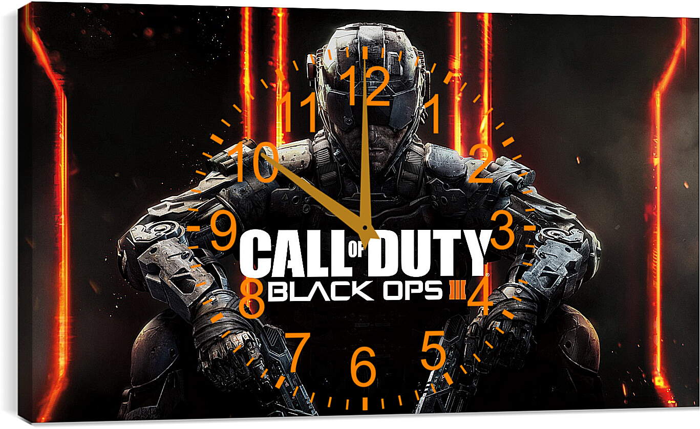 Часы картина - call of duty, black ops, black ops iii