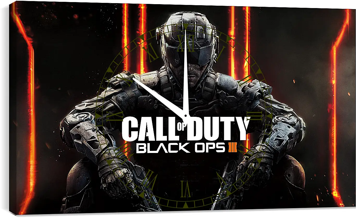 Часы картина - call of duty, black ops, black ops iii