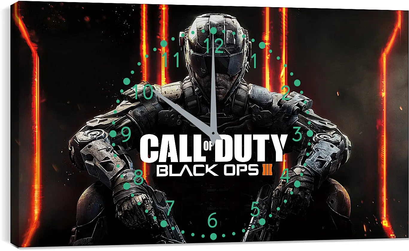 Часы картина - call of duty, black ops, black ops iii