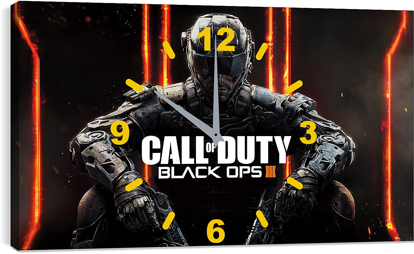 Часы картина - call of duty, black ops, black ops iii