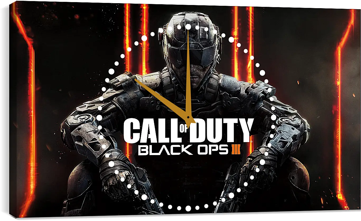 Часы картина - call of duty, black ops, black ops iii