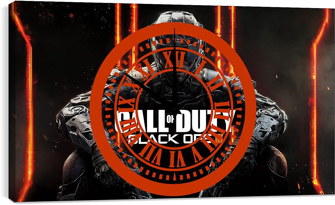 Часы картина - call of duty, black ops, black ops iii