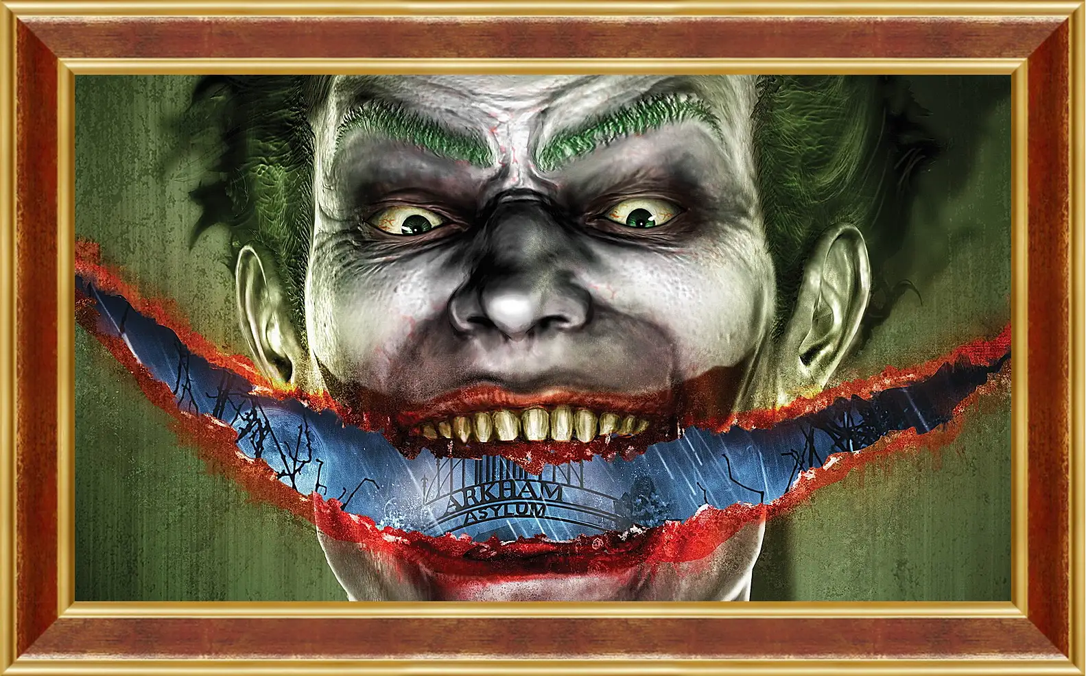 Картина в раме - joker, batman, games