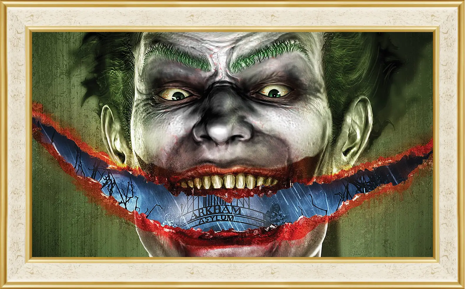 Картина в раме - joker, batman, games