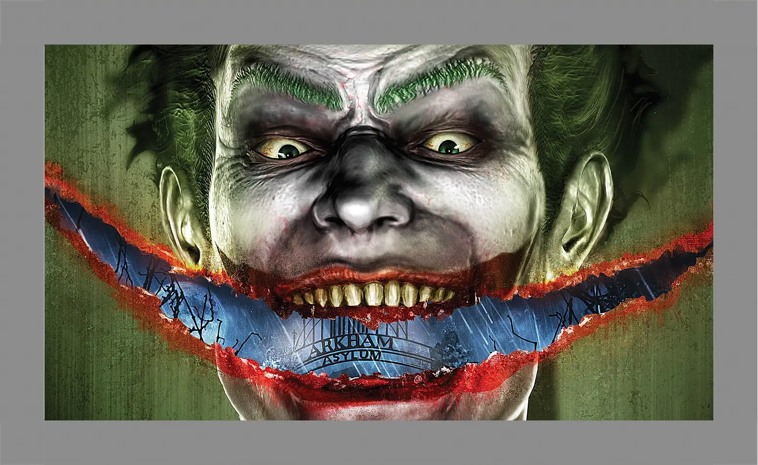 Картина в раме - joker, batman, games