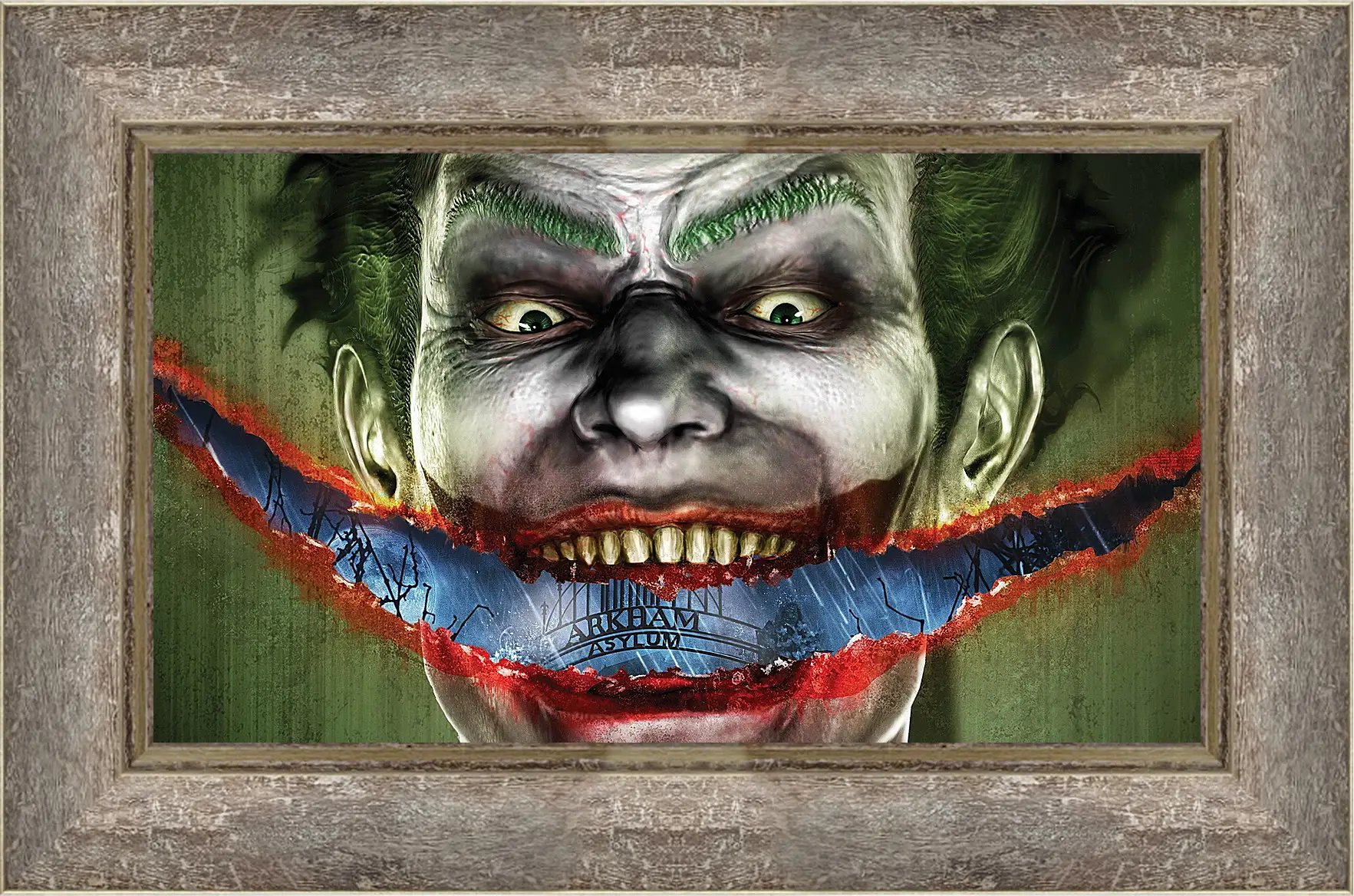 Картина в раме - joker, batman, games