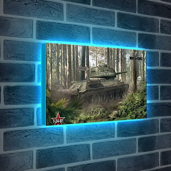 Лайтбокс световая панель - world of tanks, tank, timber