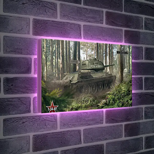 Лайтбокс световая панель - world of tanks, tank, timber