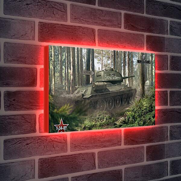 Лайтбокс световая панель - world of tanks, tank, timber