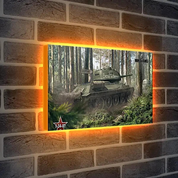 Лайтбокс световая панель - world of tanks, tank, timber