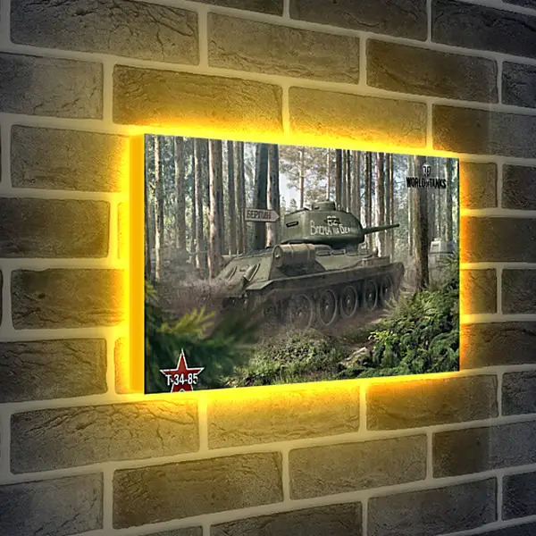 Лайтбокс световая панель - world of tanks, tank, timber