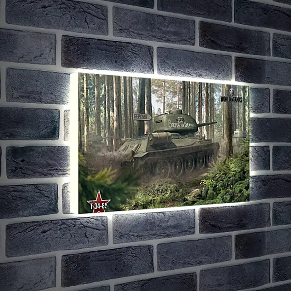 Лайтбокс световая панель - world of tanks, tank, timber