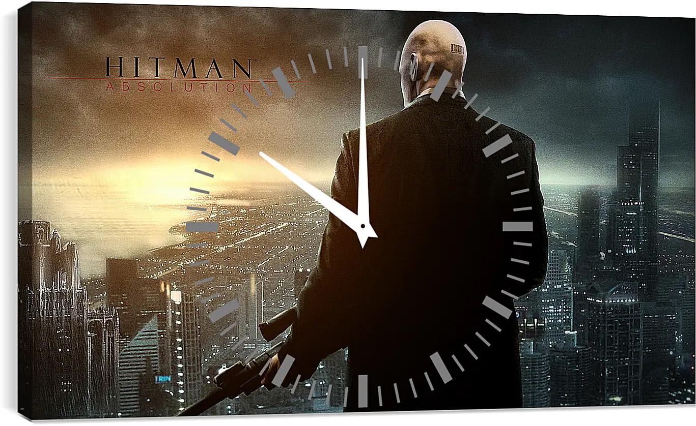 Часы картина - hitman vi, game, 2014
