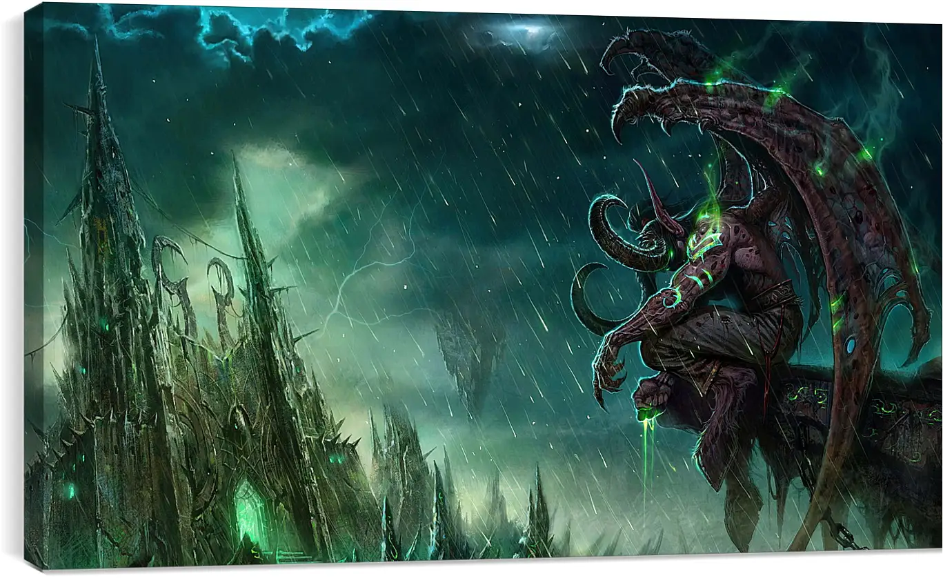 Постер и плакат - wow, illidan, world of warcraft
