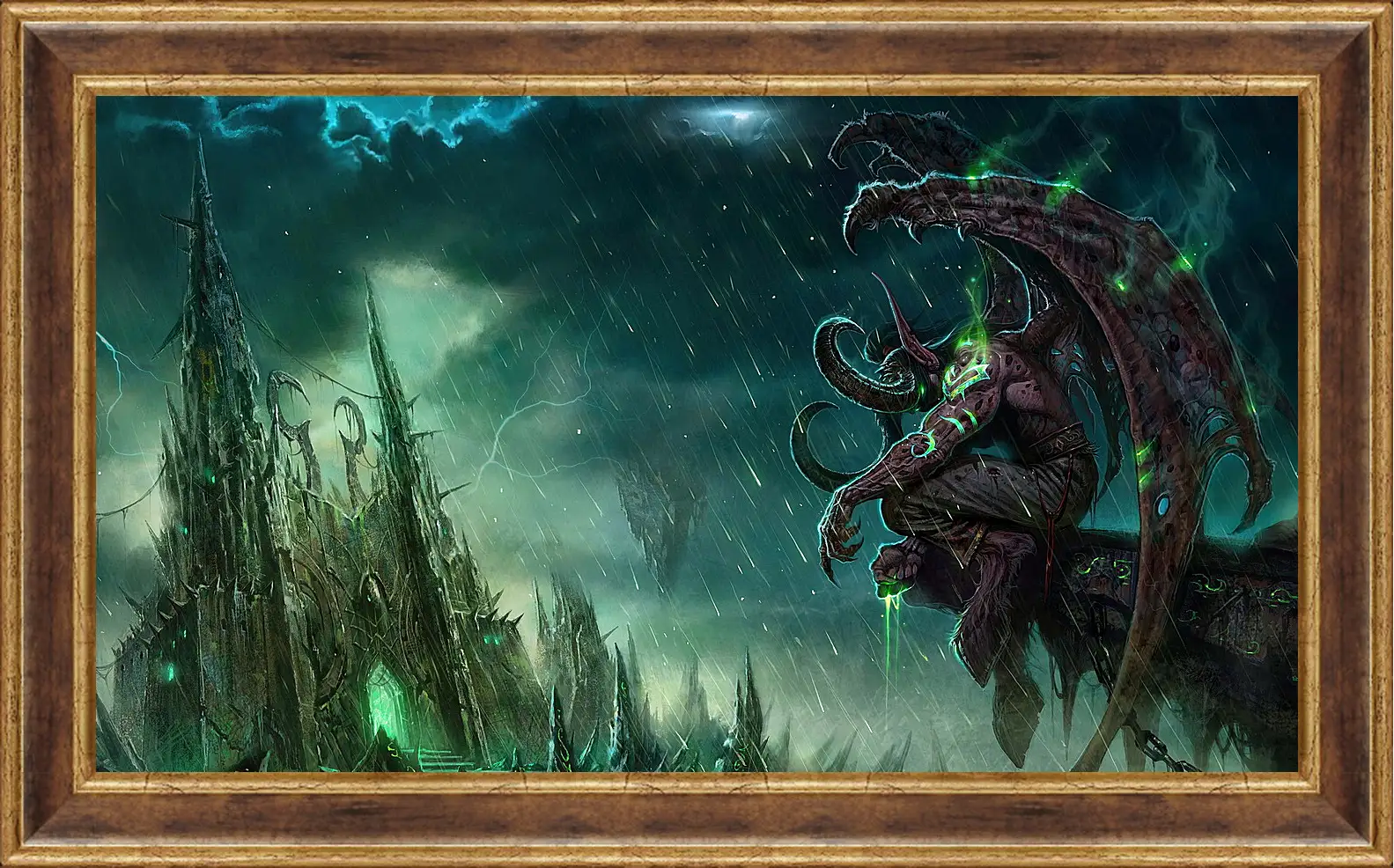 Картина в раме - wow, illidan, world of warcraft
