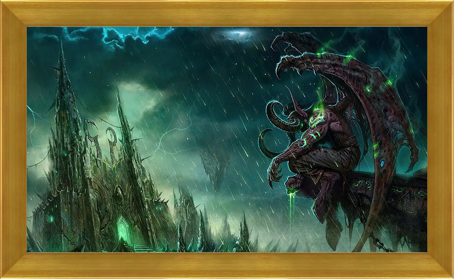 Картина в раме - wow, illidan, world of warcraft
