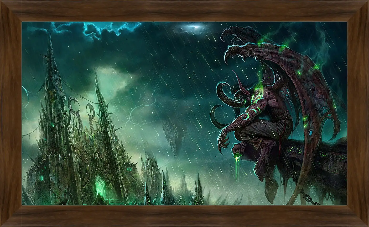 Картина в раме - wow, illidan, world of warcraft
