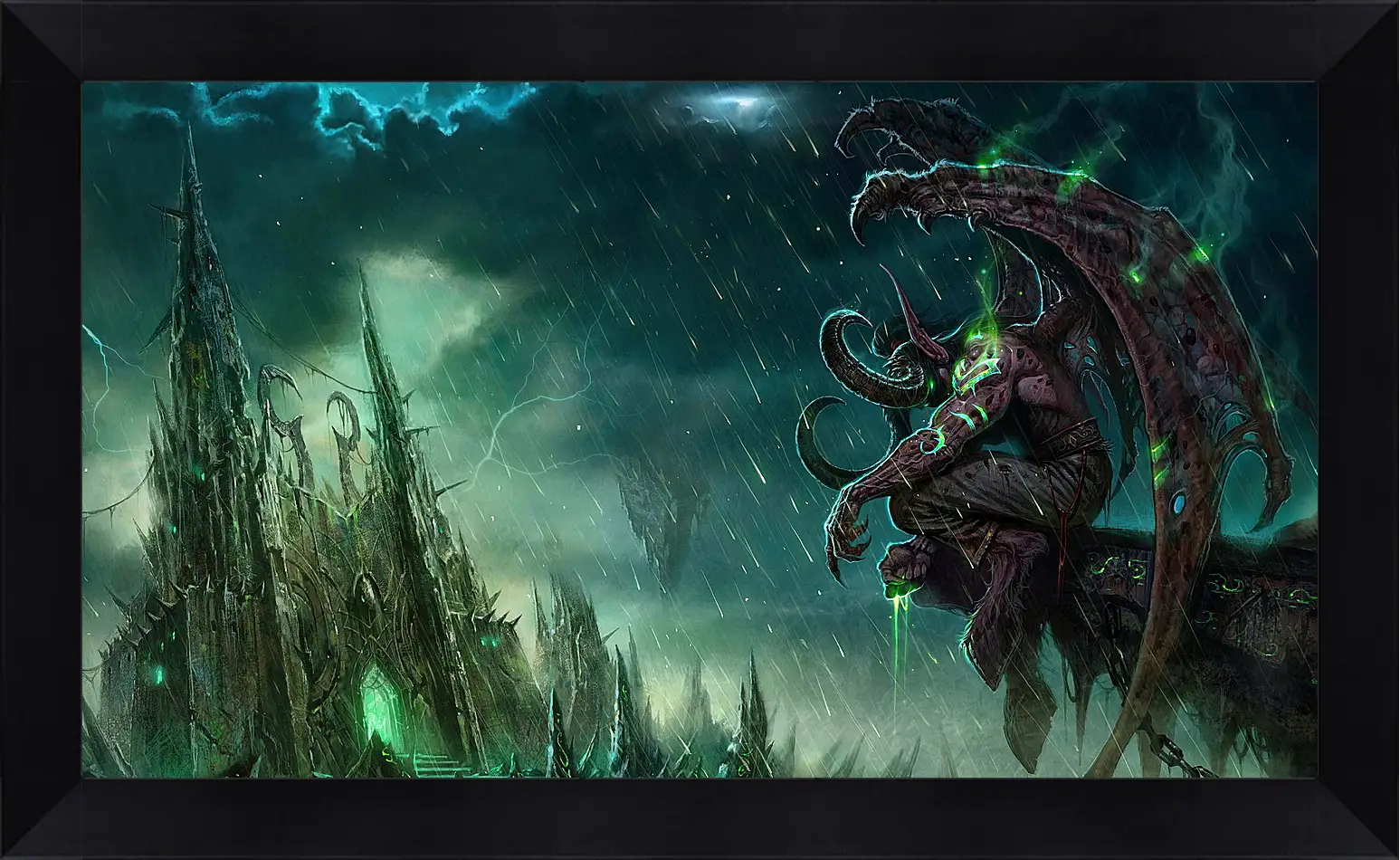 Картина в раме - wow, illidan, world of warcraft
