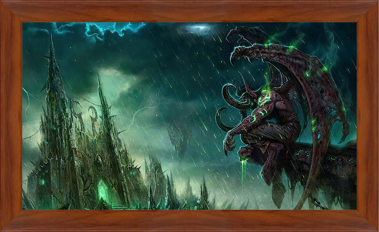 Картина в раме - wow, illidan, world of warcraft
