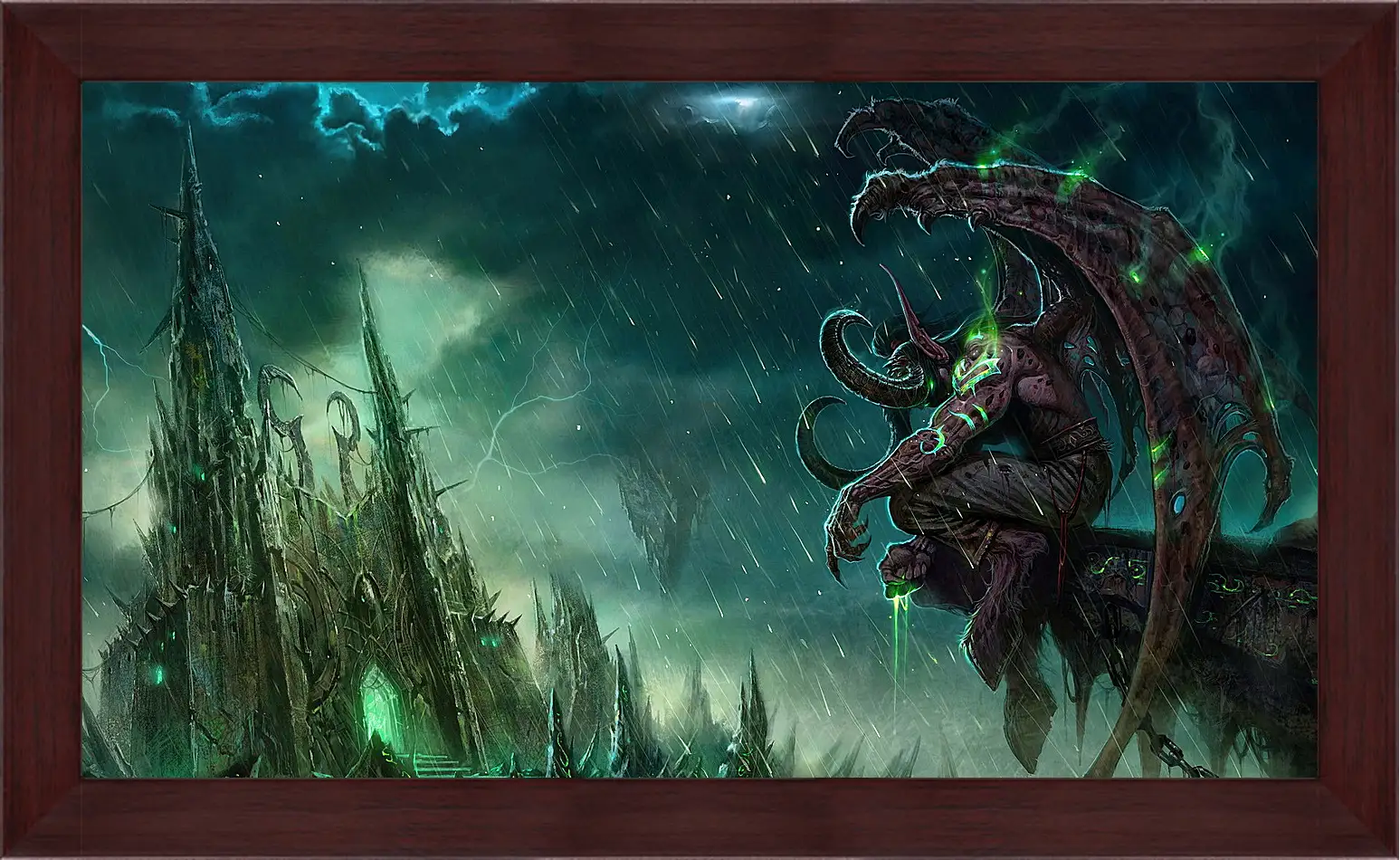 Картина в раме - wow, illidan, world of warcraft
