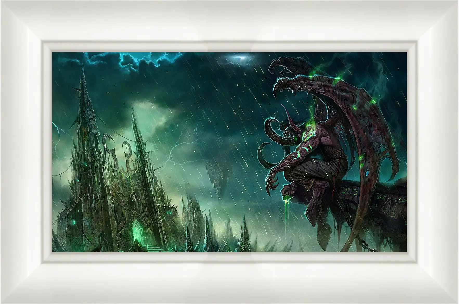 Картина в раме - wow, illidan, world of warcraft
